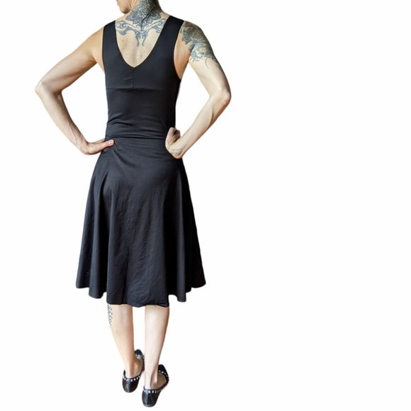 Folter Black Widow Spider Spiderweb Dress Halloween Retro Goth RARE - Picture 3 of 15